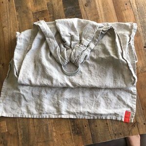 Sakura bloom linen ring sling